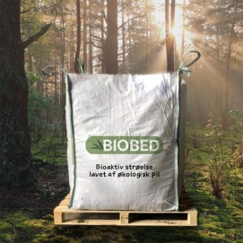 Biobed - Bioaktiv ØKO strøelse - Bigbag 1500L Biobed - Bioaktiv ØKO strøelse - Bigbag 1500L