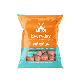 MUSH Everyday Puppy Isblå - Okse, rensdyr, laks - vælg størrelse