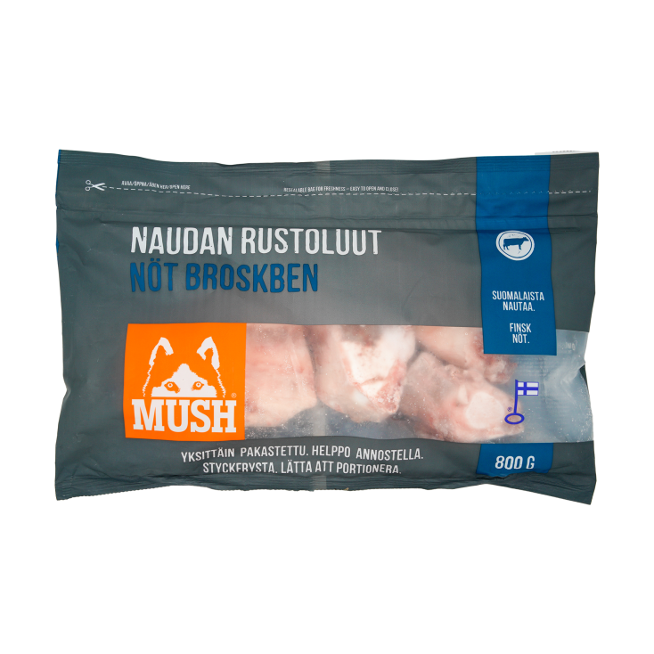 MUSH Frosne Oksebruskben, 800g