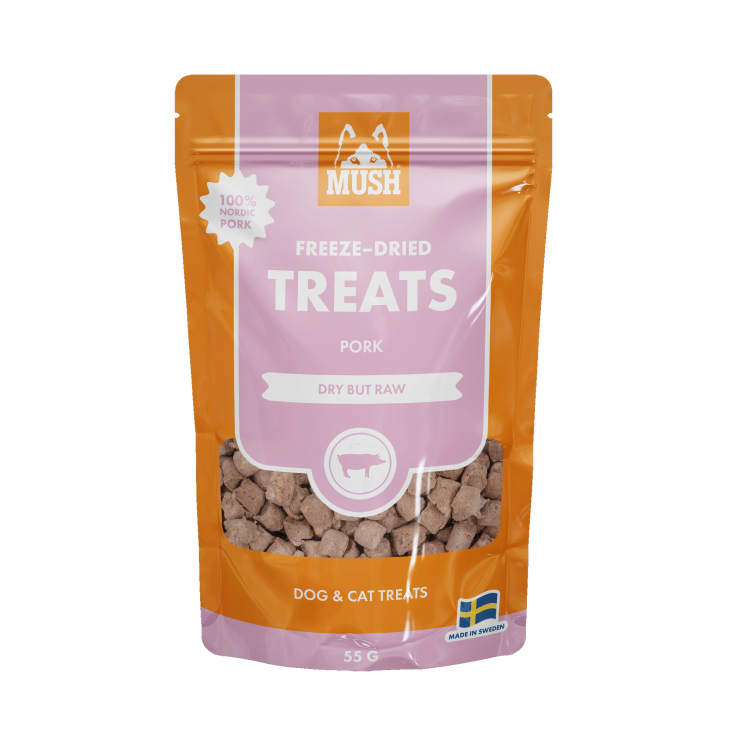 MUSH Freeze-dried Treats - PORK - 55g