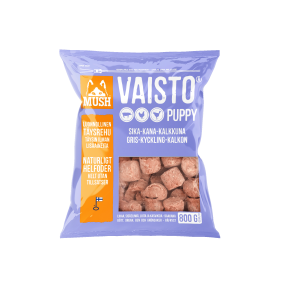 MUSH Vaisto Puppy Lyslilla - Gris, kylling, kalkun - vælg størrelse