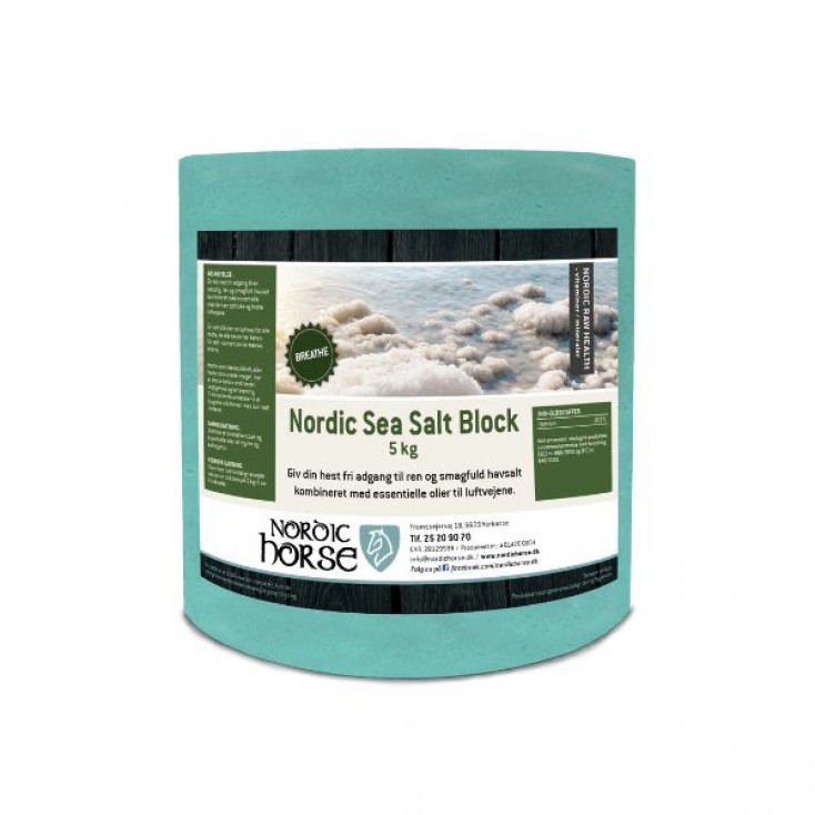 Nordic Sea Salt Block - Breathe (grøn), 5 kg