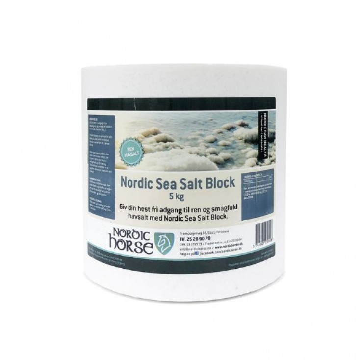 Nordic Sea Salt Block - Neutral (hvid), 5 kg