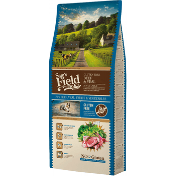 Sams Field - Adult large - okse-og kalvekød - 13 kg 