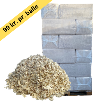 Kvalitets spåner - 6 paller á 18 stk (99 kr. pr. balle)